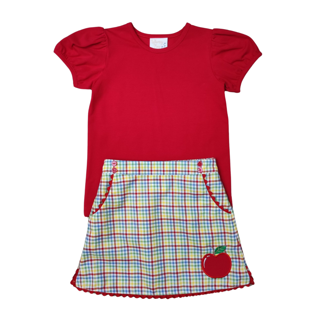 School Days Plaid Harper Skirt Set