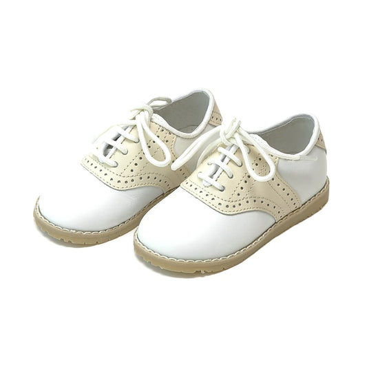 Luke Saddle Shoe - White/Beige