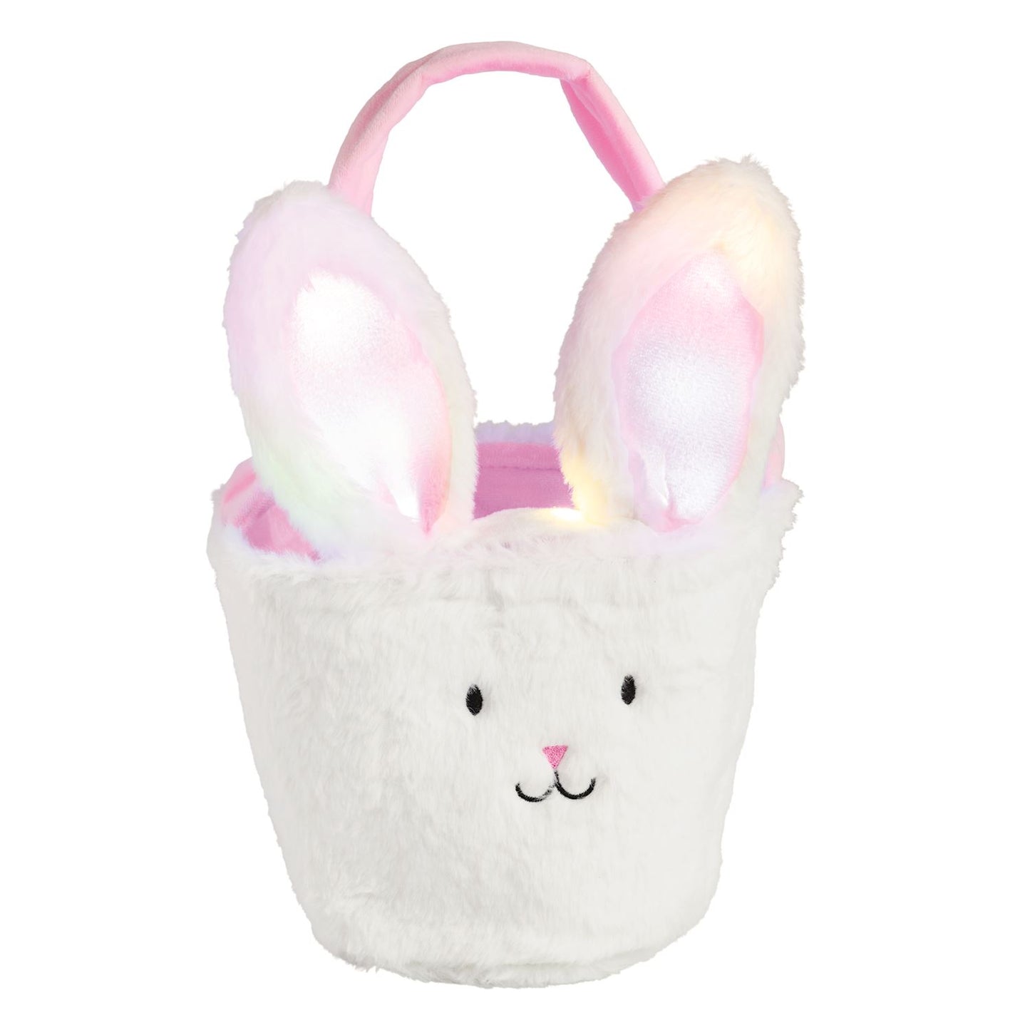 Easter Basket With Light-Up Headband Set