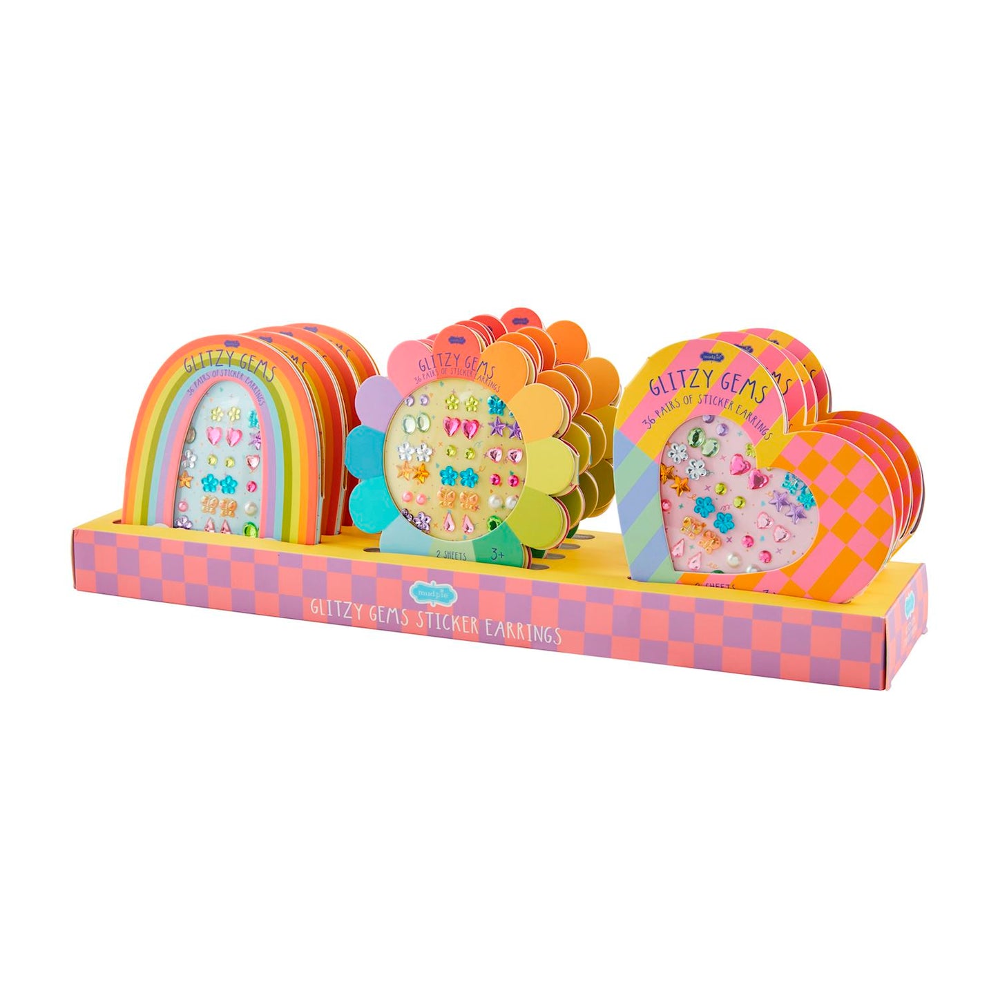 Glitzy Gems Stick-On Earrings