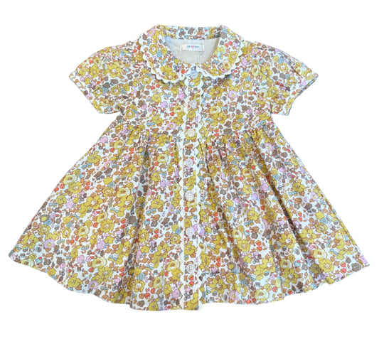 Maggie Scalloped Collar Button Front Dress