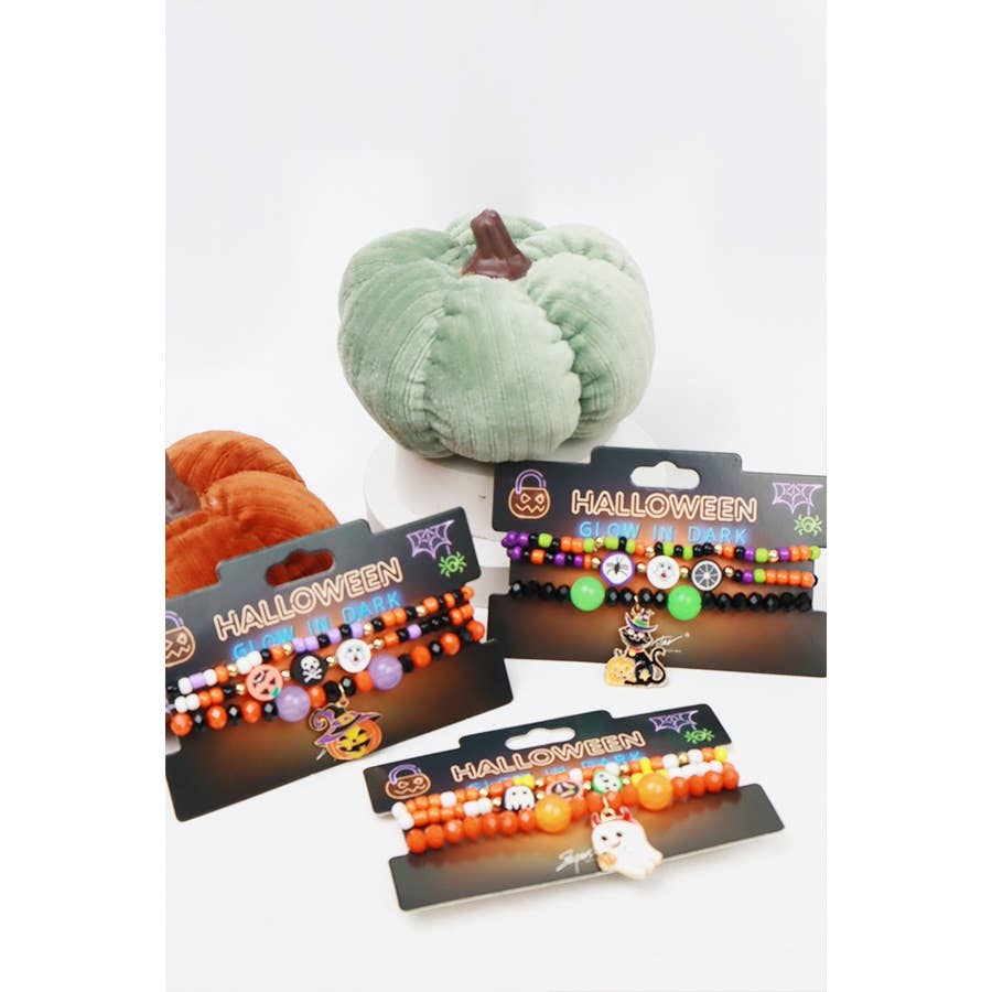 Glow in the Dark Halloween Stackable Bracelet