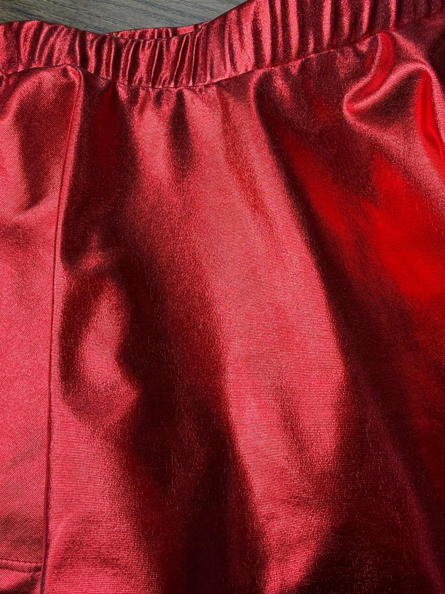 Metallic Red Skirt