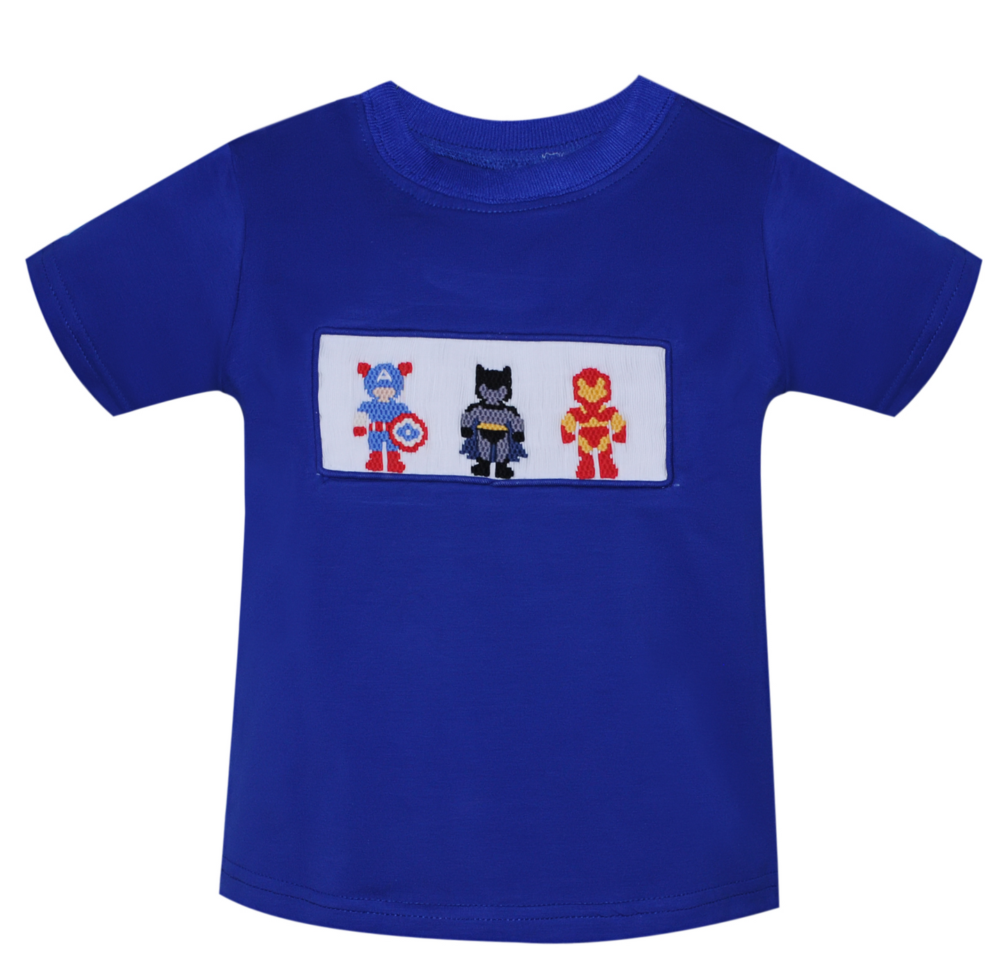 Houston Blue Shirt - Smocked Super Heroes