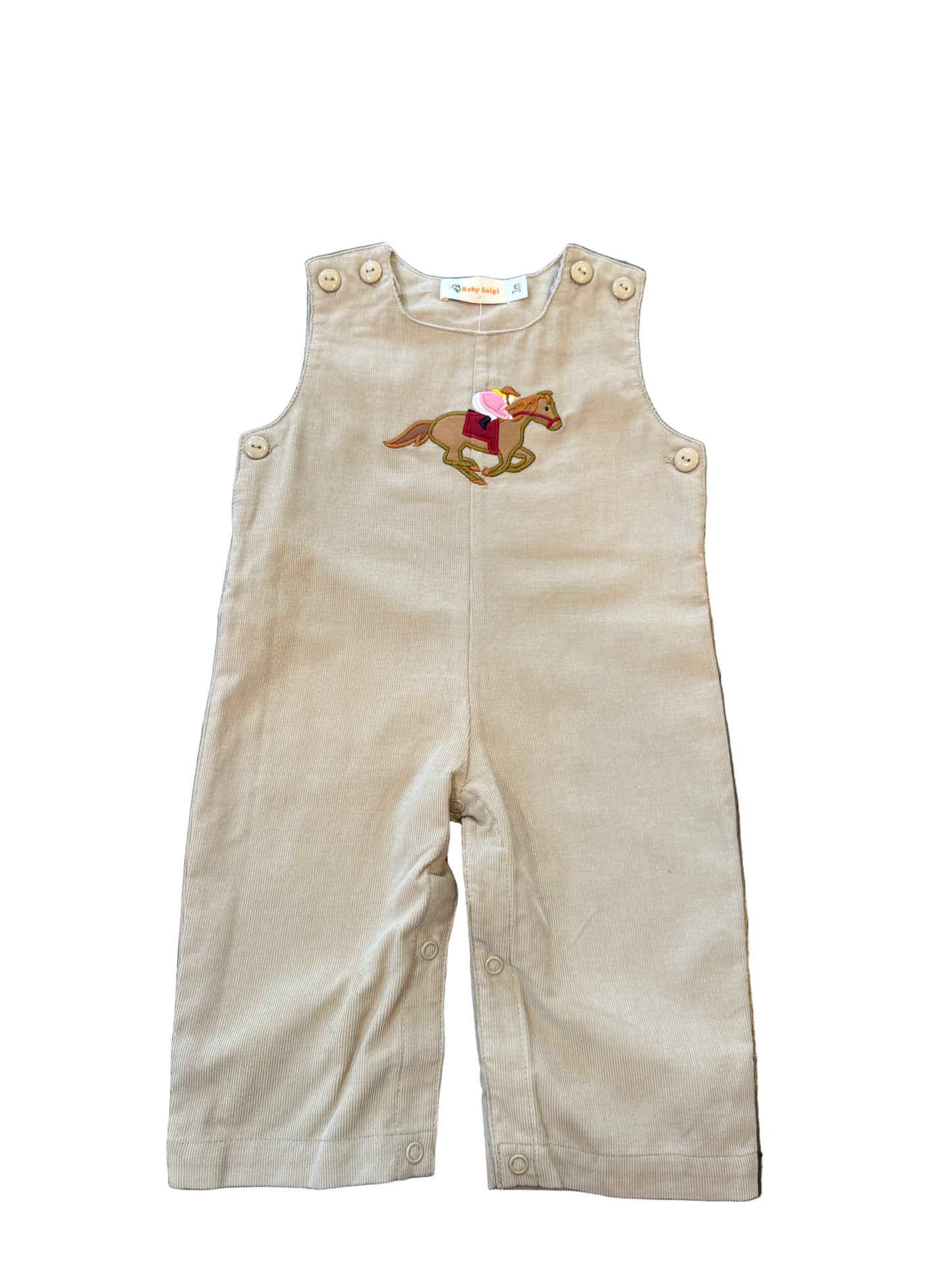 Race Horse w/ Jockey Corduroy Jon Jon