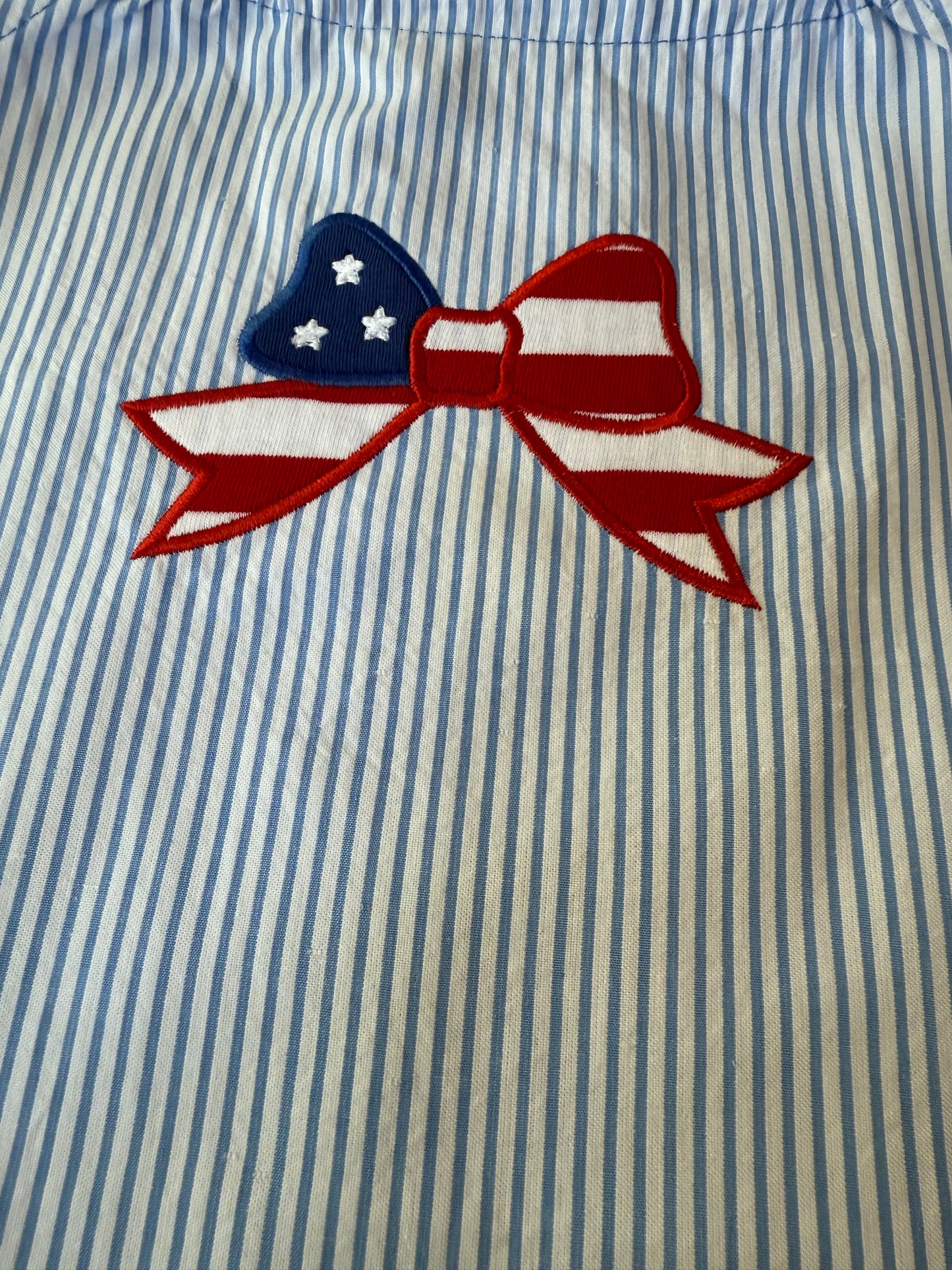 American Flag Bow Stripe Dress