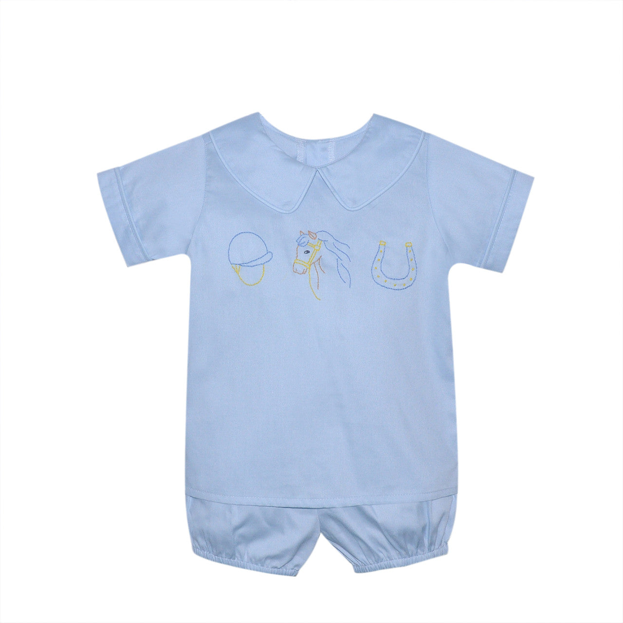 Madison Short Set - Horse Derby - Blue