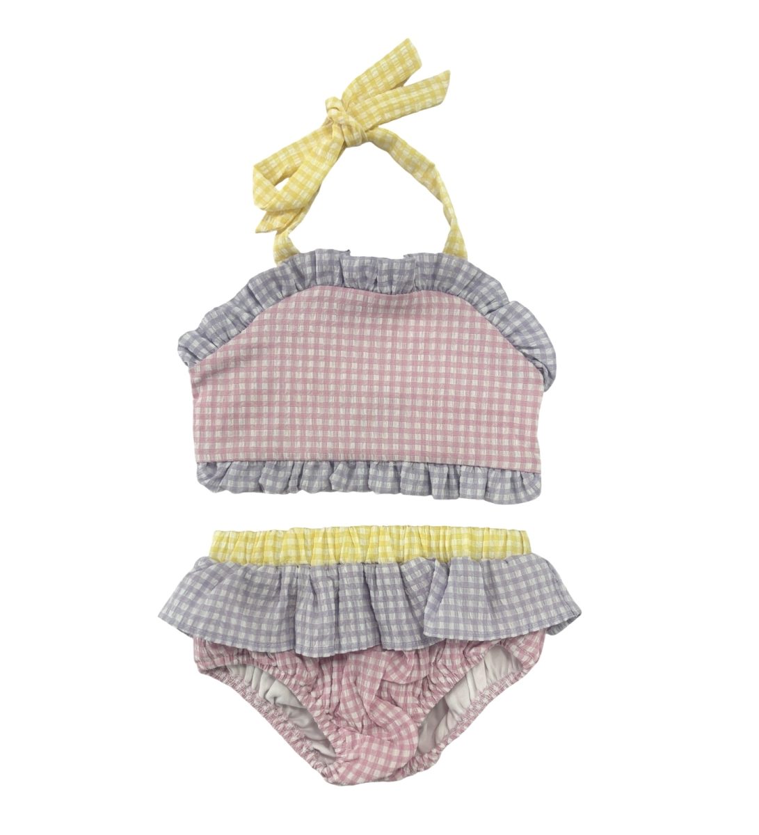 2pc Swimsuit- Pastel Colorblock