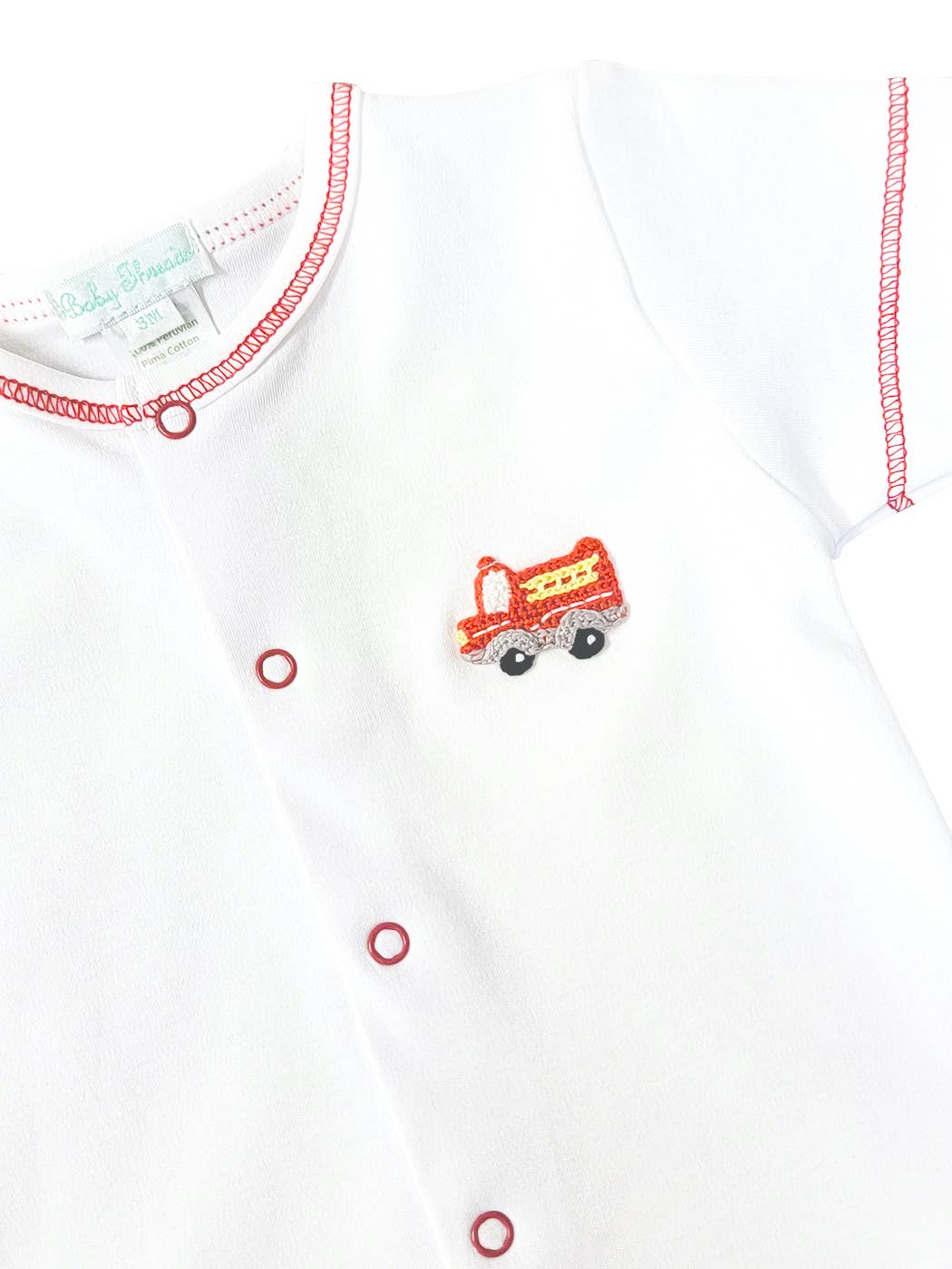 Firetruck Baby Boy Diaper Set