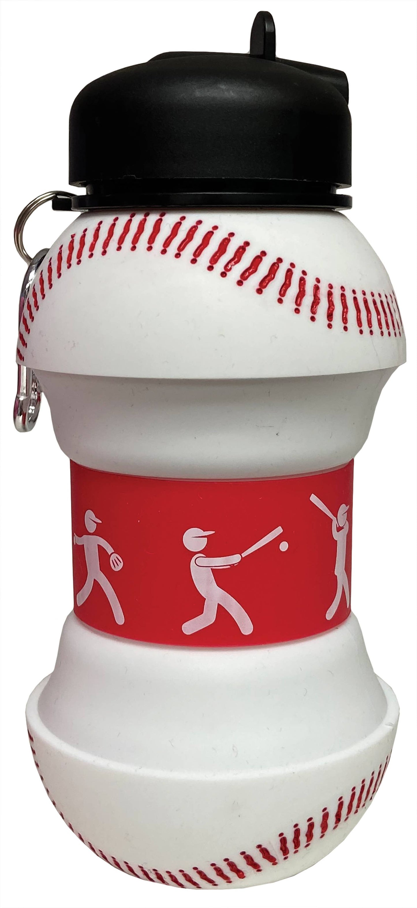 Baseball Silicone Collapsible Water Bottle