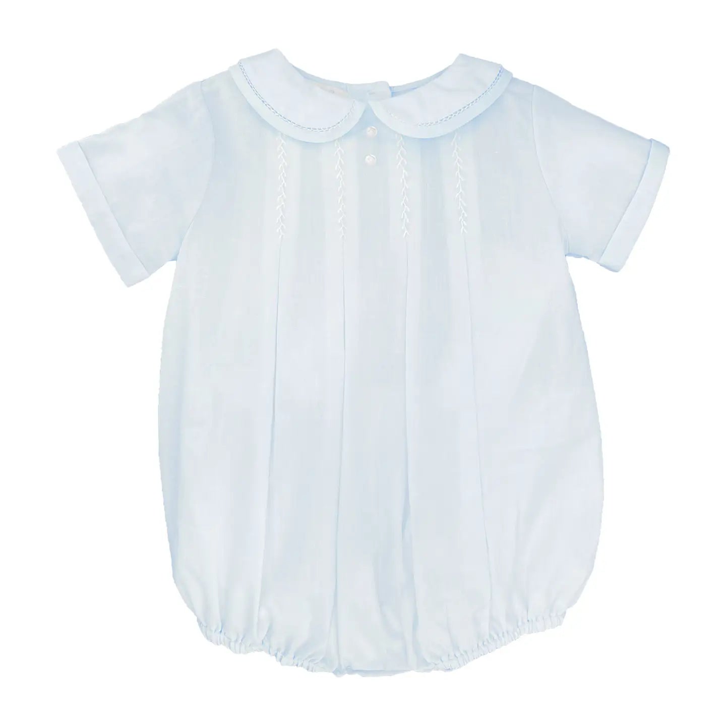 Blue Bubble with Hand Feather Stitching