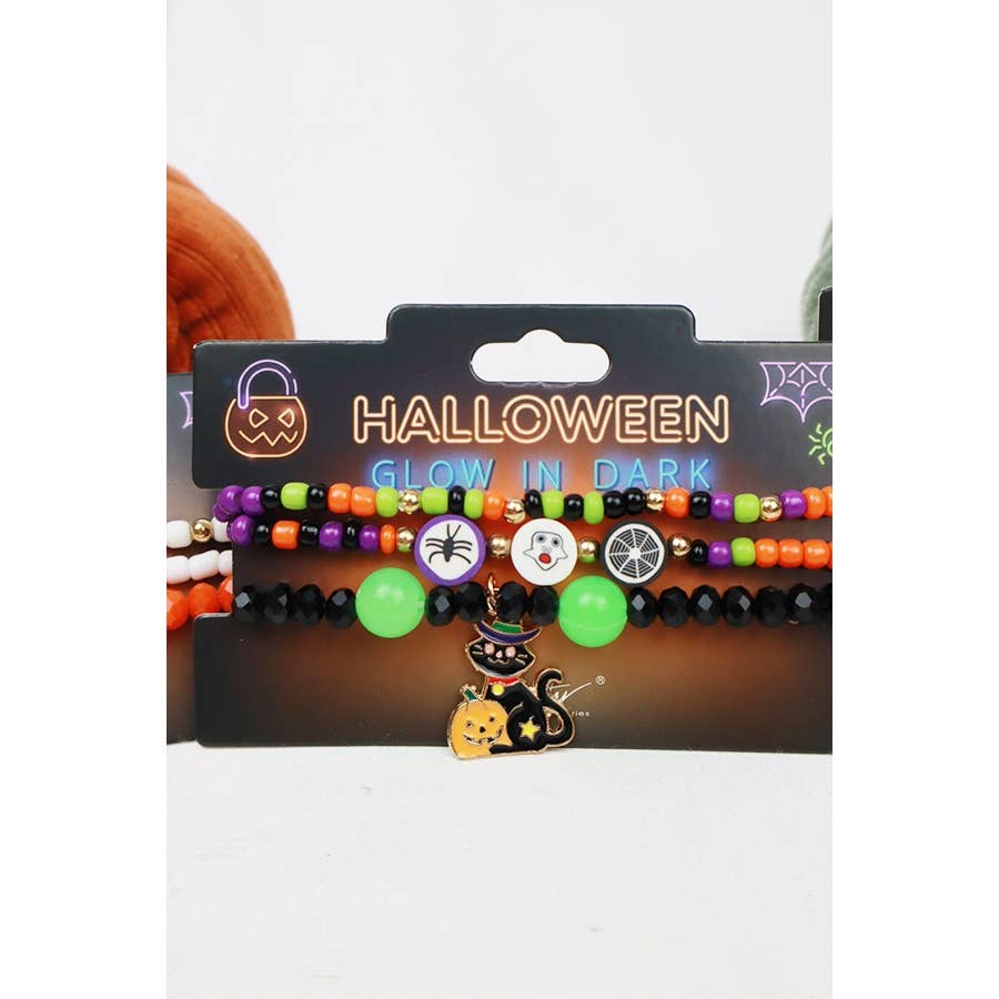Glow in the Dark Halloween Stackable Bracelet