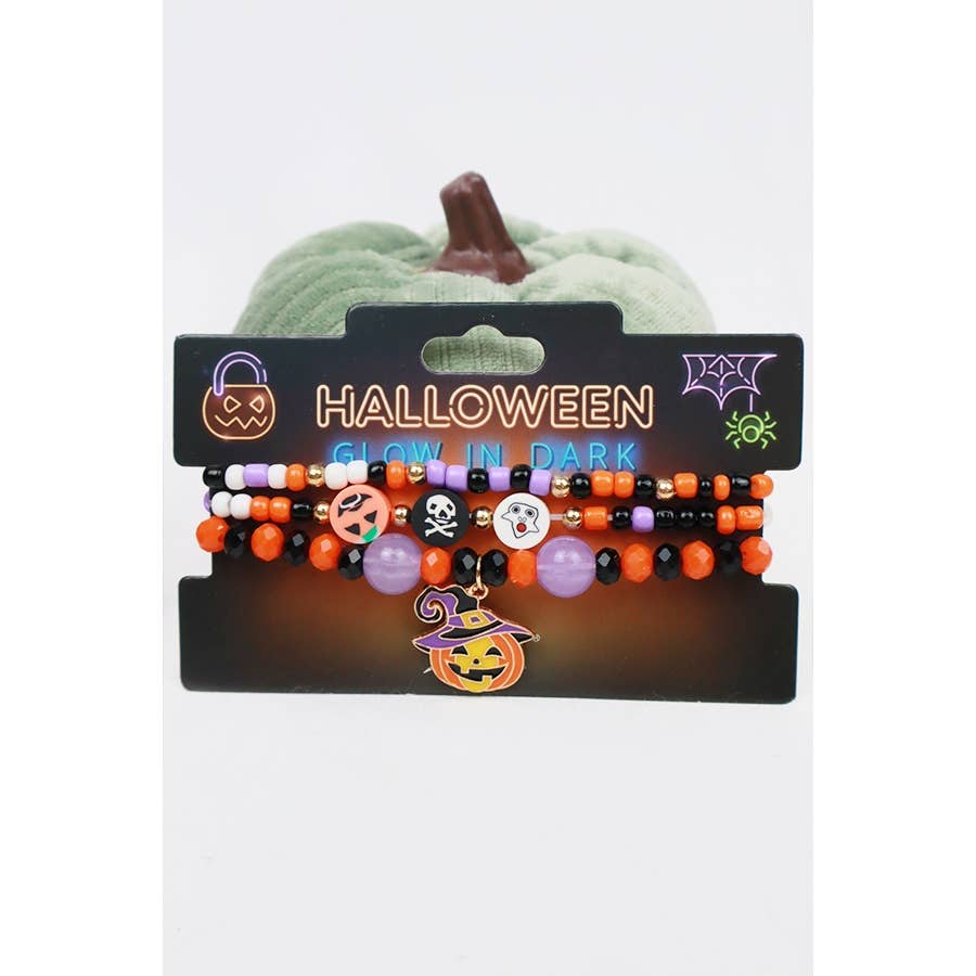 Glow in the Dark Halloween Stackable Bracelet