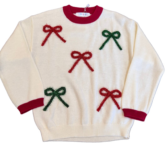 LS Sweater - Christmas Bows
