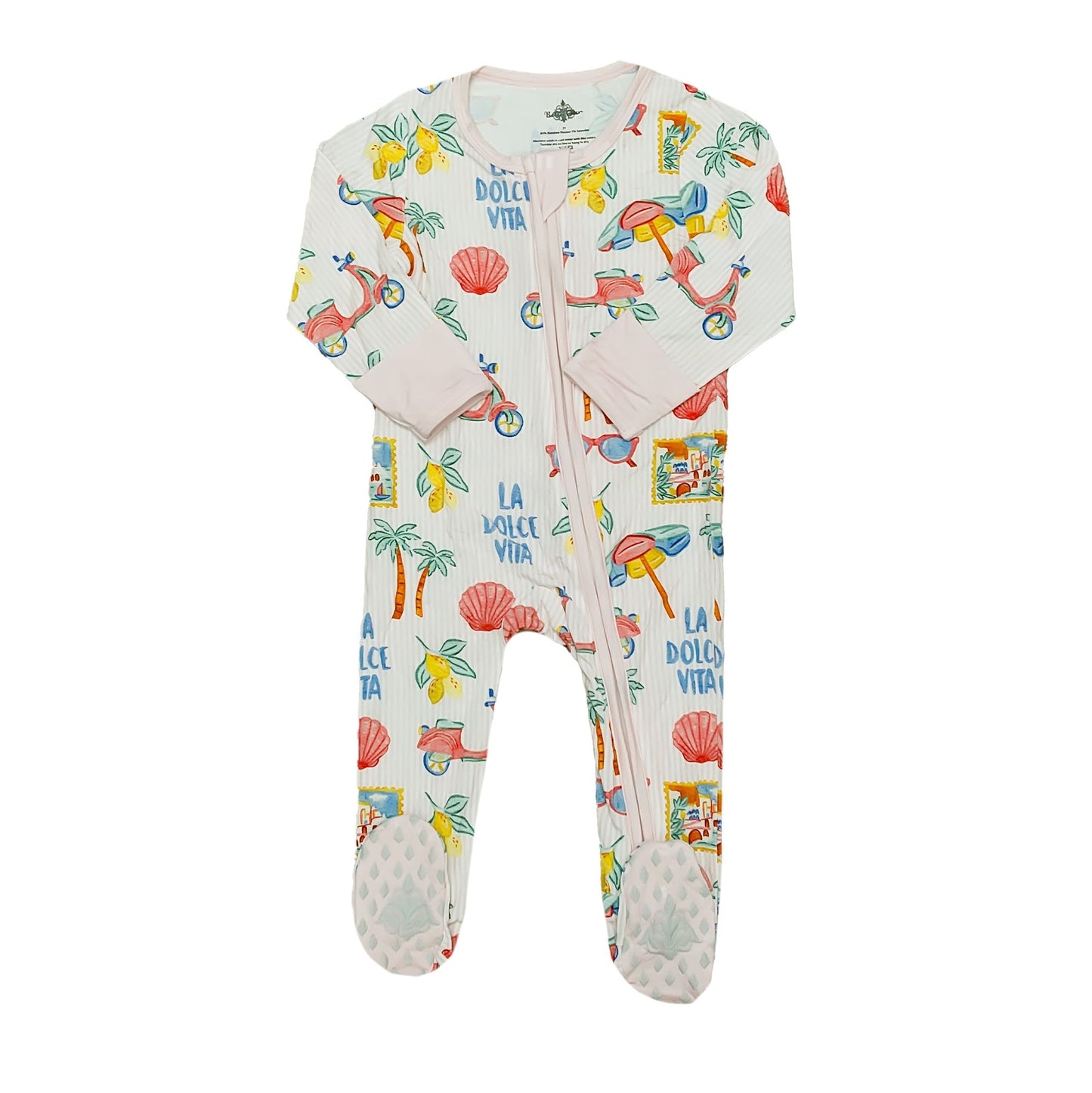 La Dolce Vita Bamboo Zip Pajamas