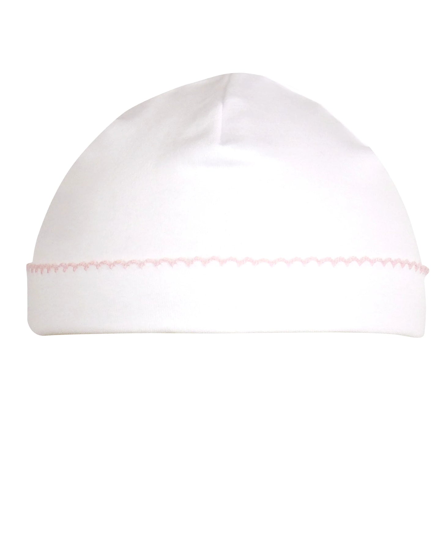 Camden Cap - White w/ Pink Trim