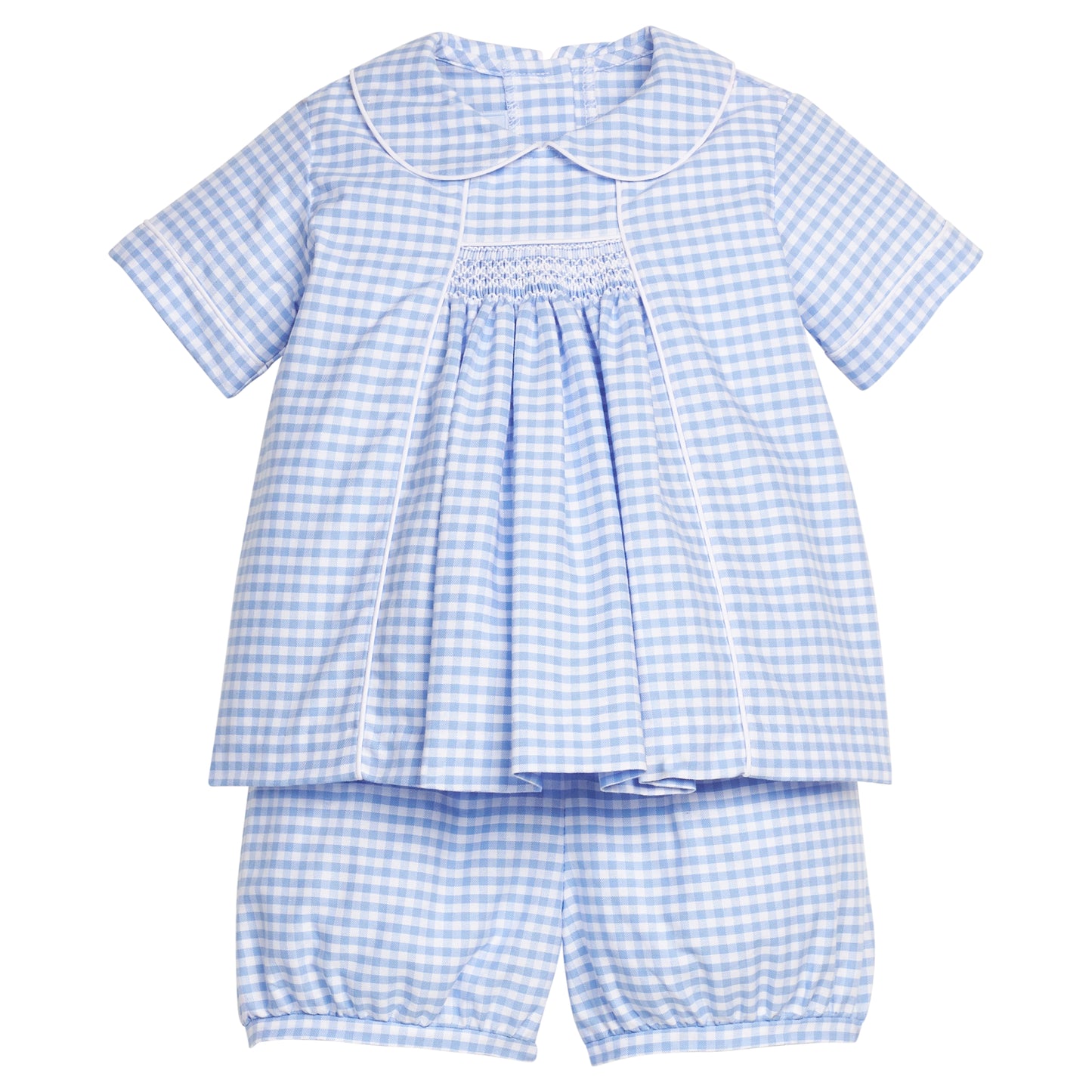 Chest Smocked Short Set - Mayfair Gingham