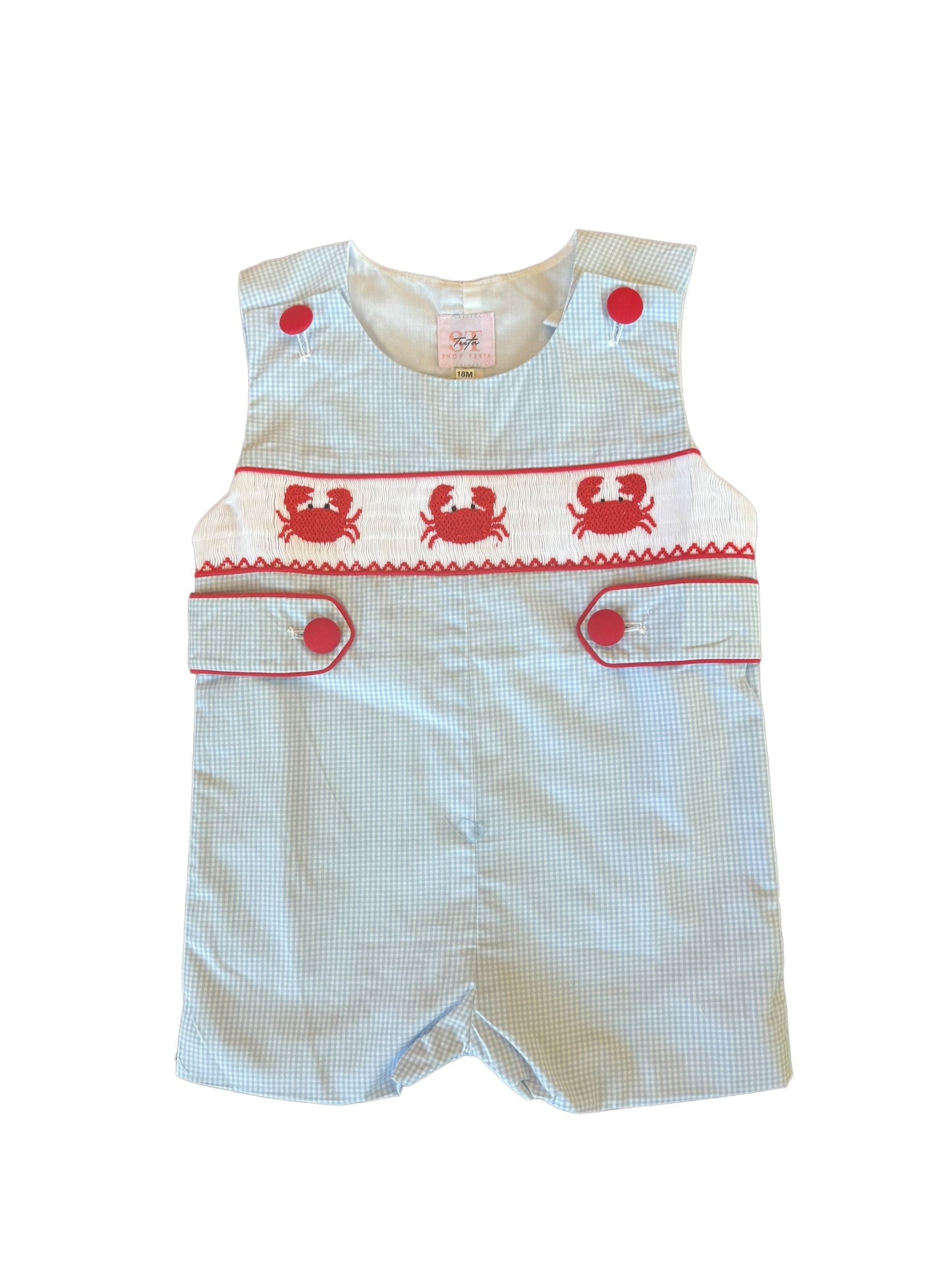 Crabby Boy Smocked Jon Jon