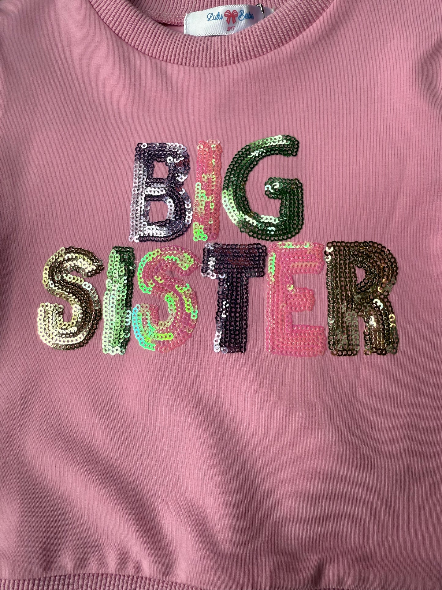 Lily Pink Sequin Shirt- BIG SIS