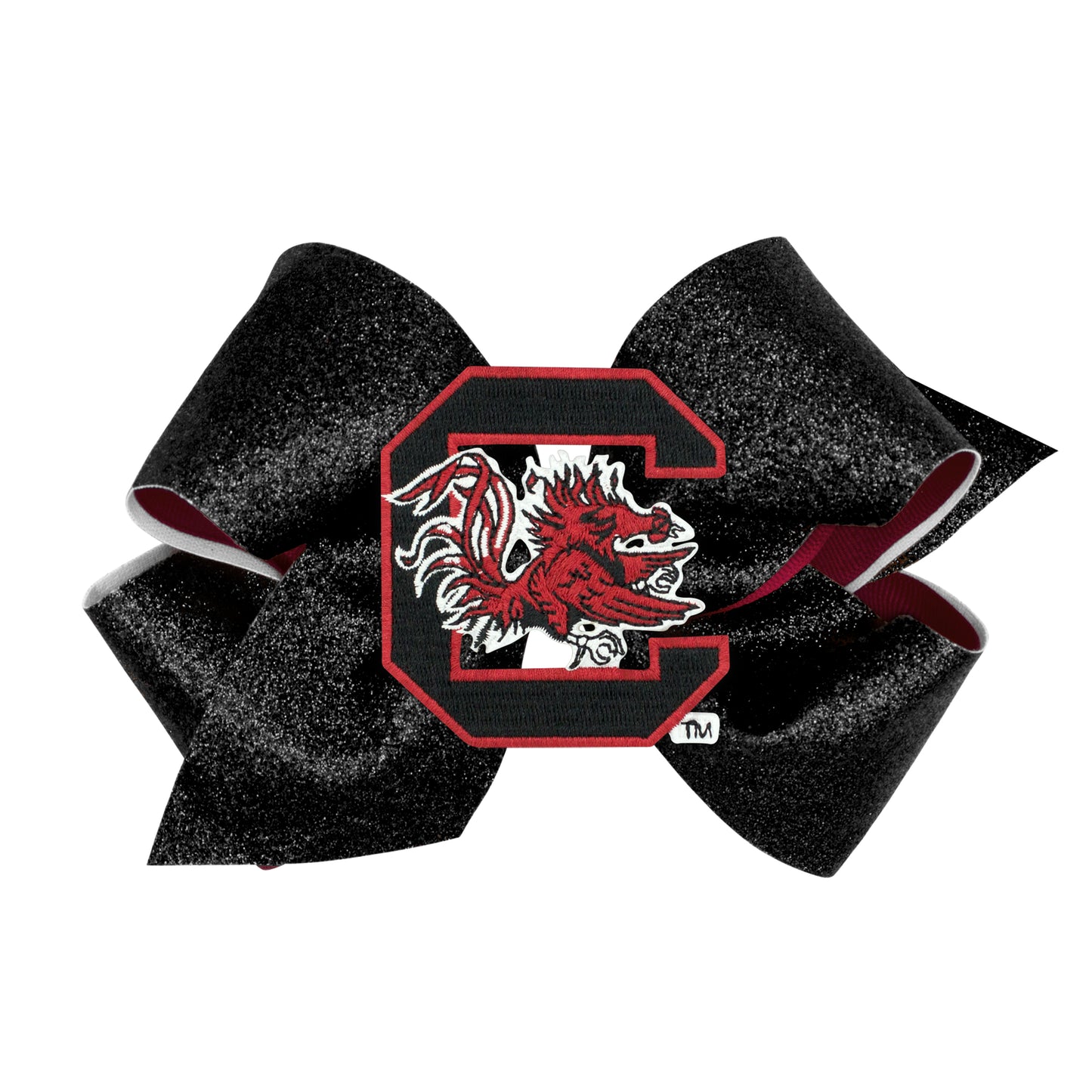 USC Gamecock Glitter Bow