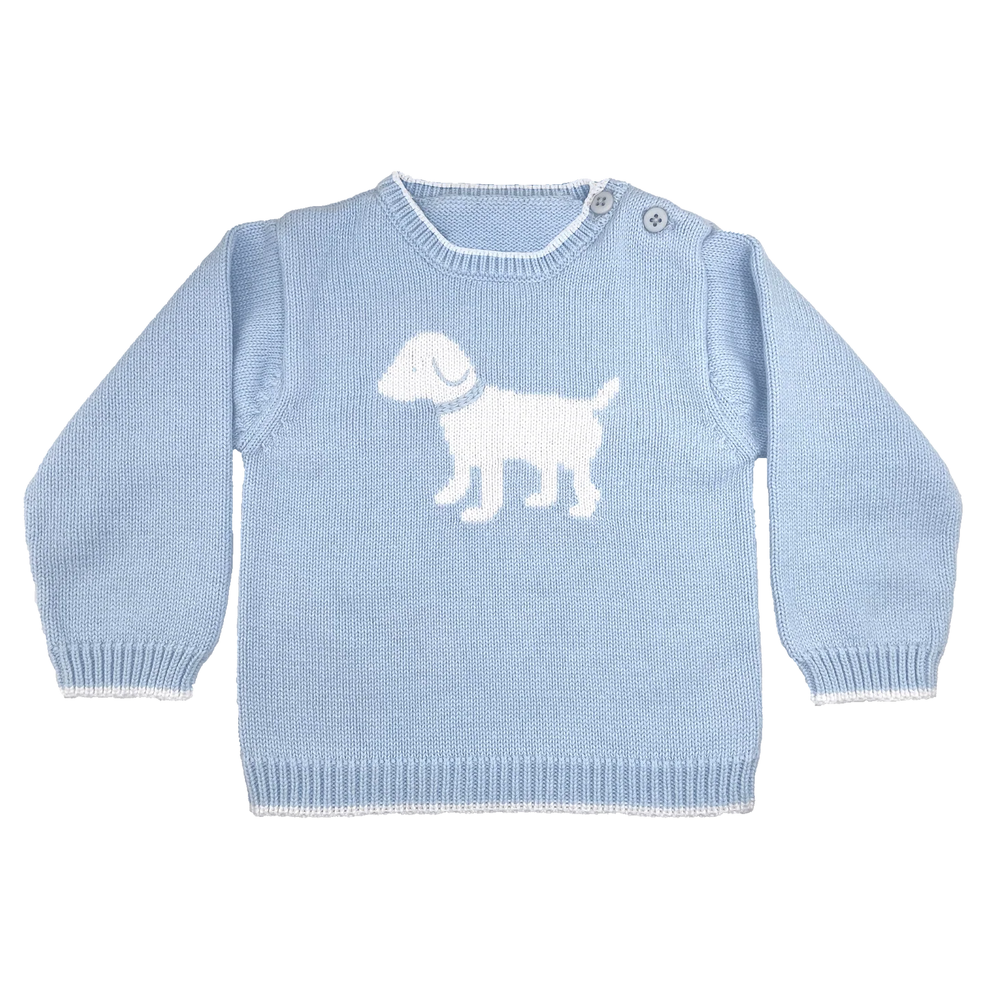 Blue Dog Knit Sweater
