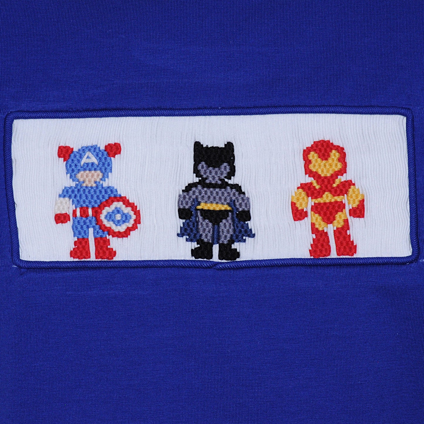 Houston Blue Shirt - Smocked Super Heroes