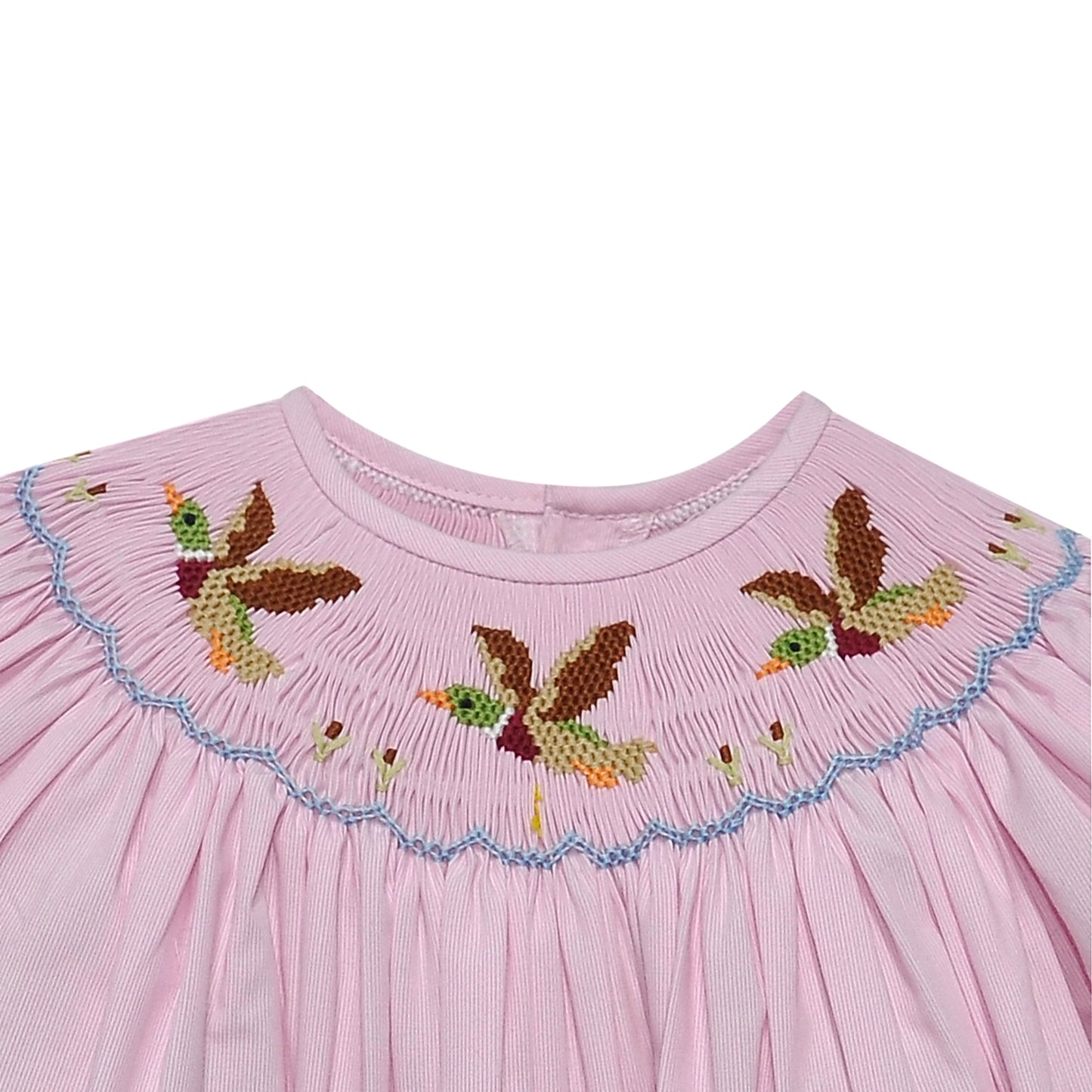 Pink Georgette Bishop Dress - Mallards