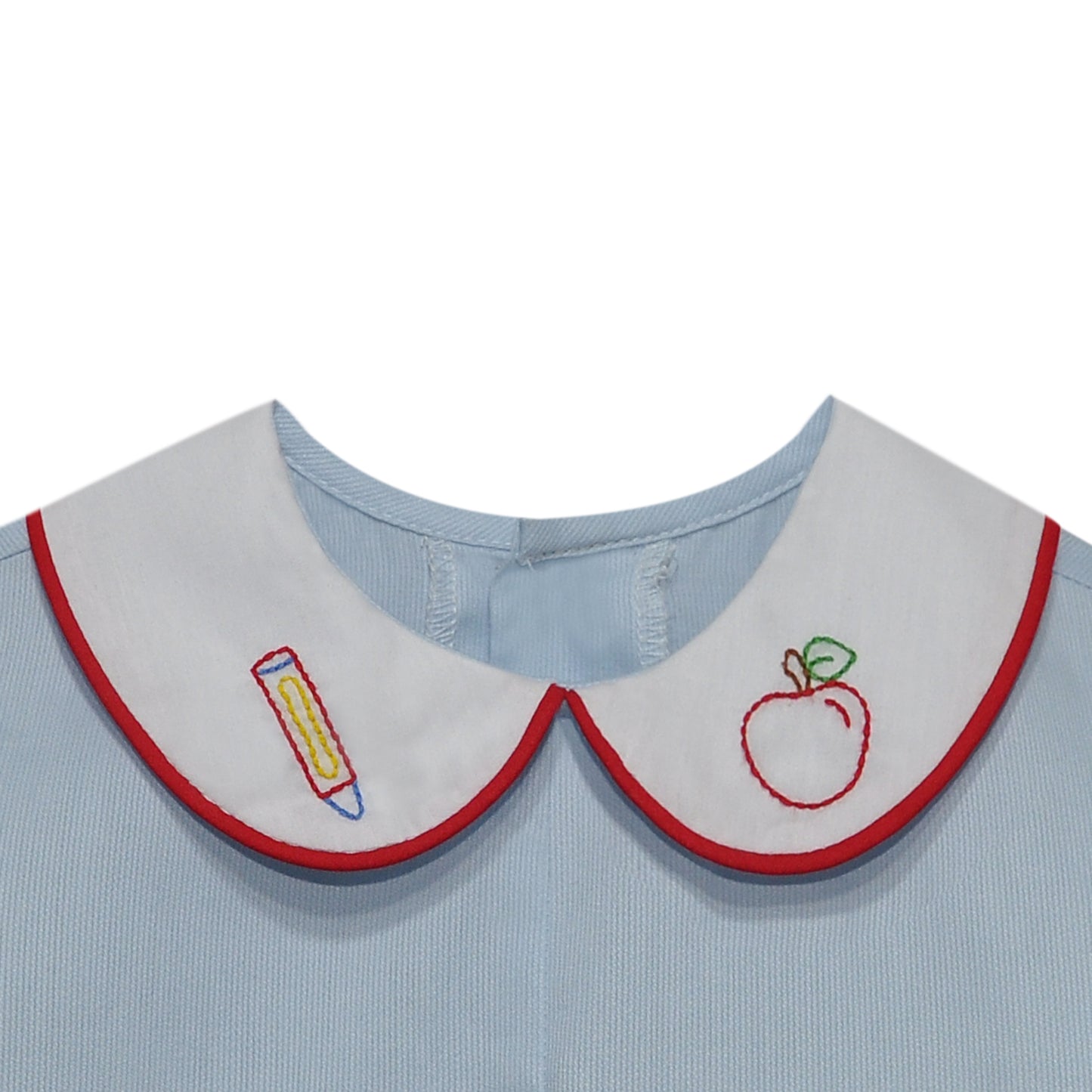 Blue William Romper - School Bus