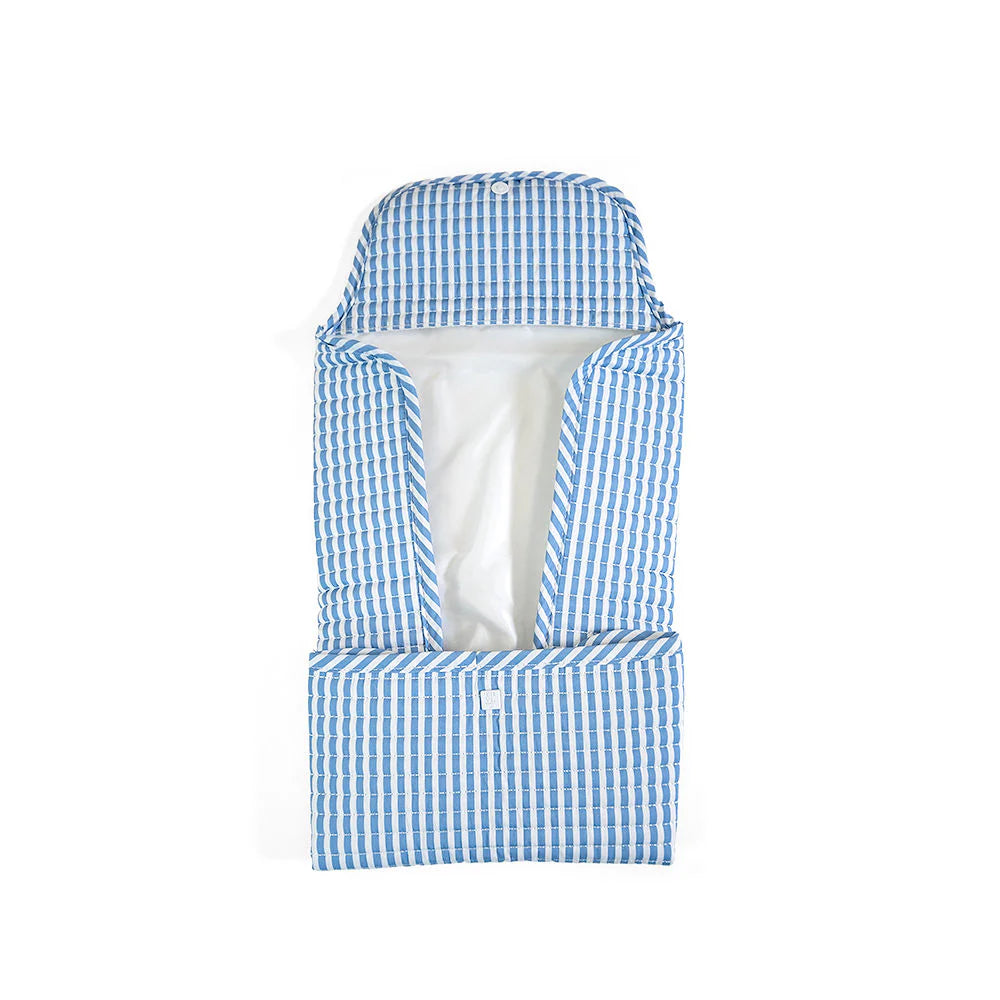 Quilted Changing Mat - Pimplico Stripe Chambray