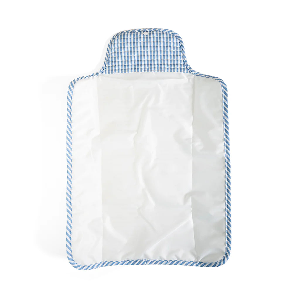 Quilted Changing Mat - Pimplico Stripe Chambray