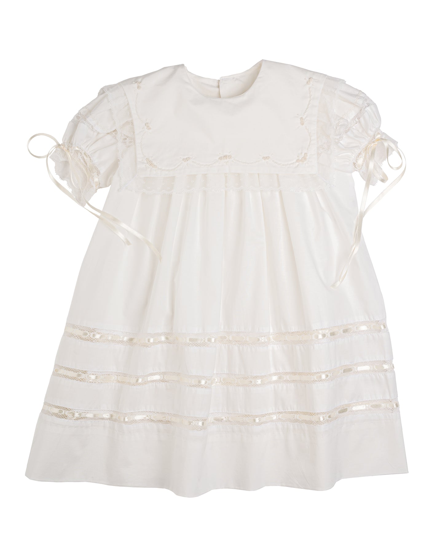 Elle A Dress- White with Ecru