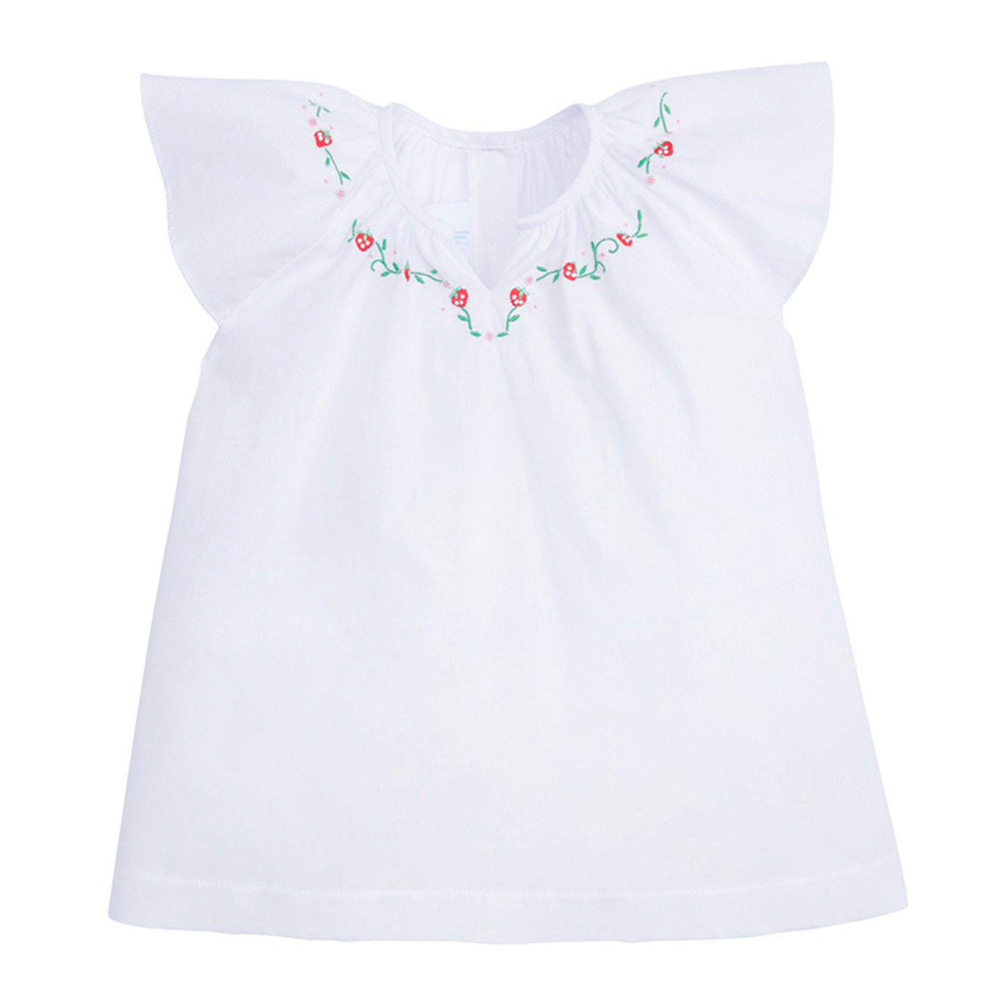 Embroidered Blouse - Strawberry