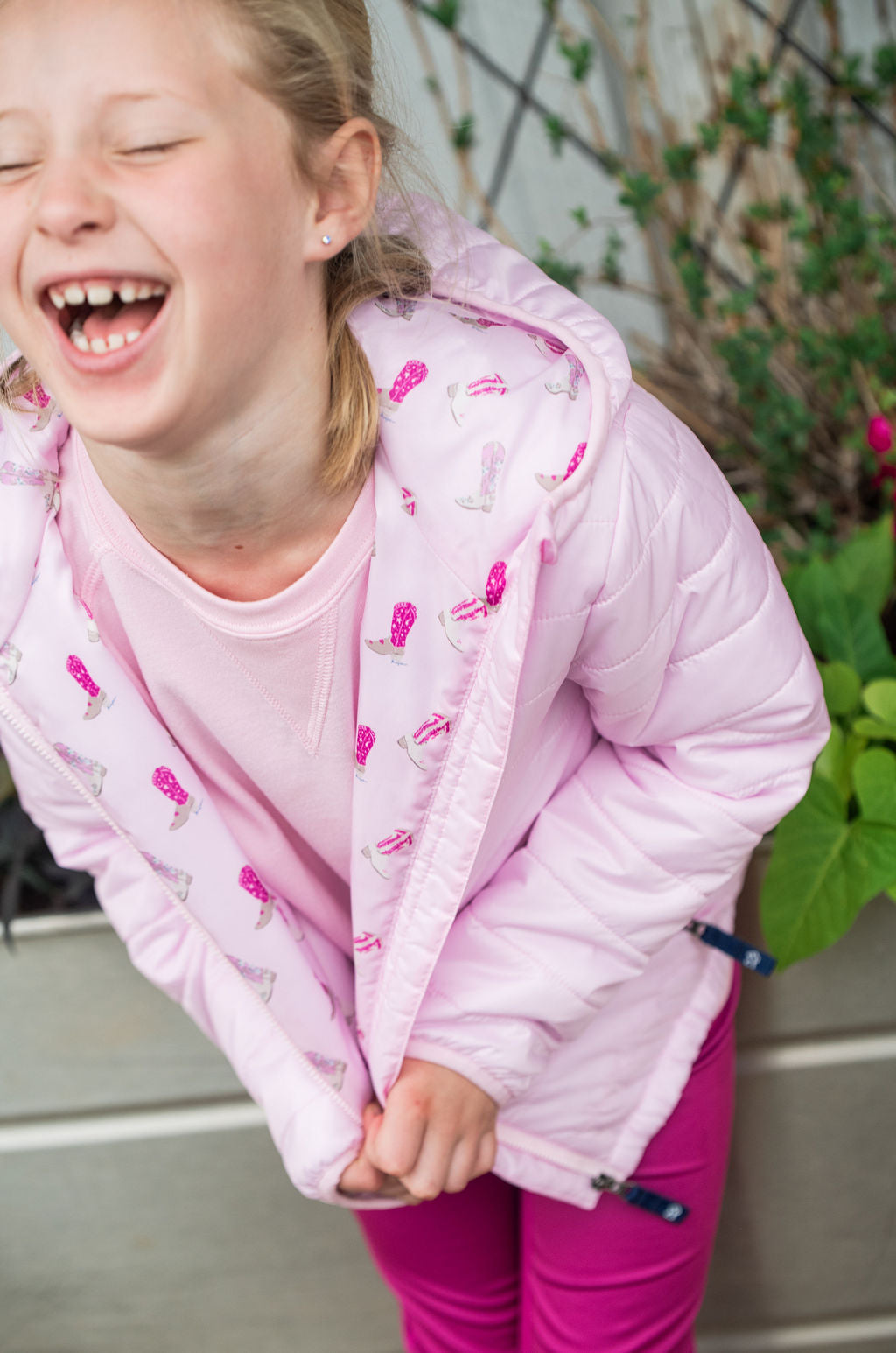 *PRE-ORDER* Hooded Puffer Jacket - Pink Tulle