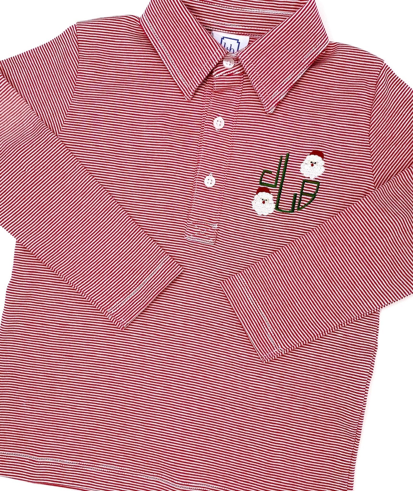 Finn Pima LS Polo - Red Stripes