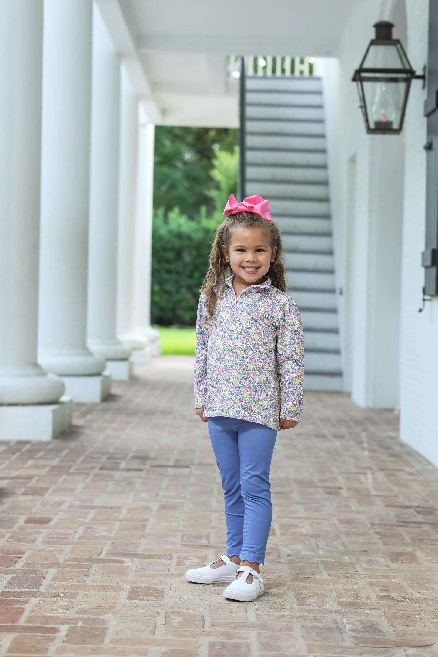 Floral 1/4 Zip Pullover Set