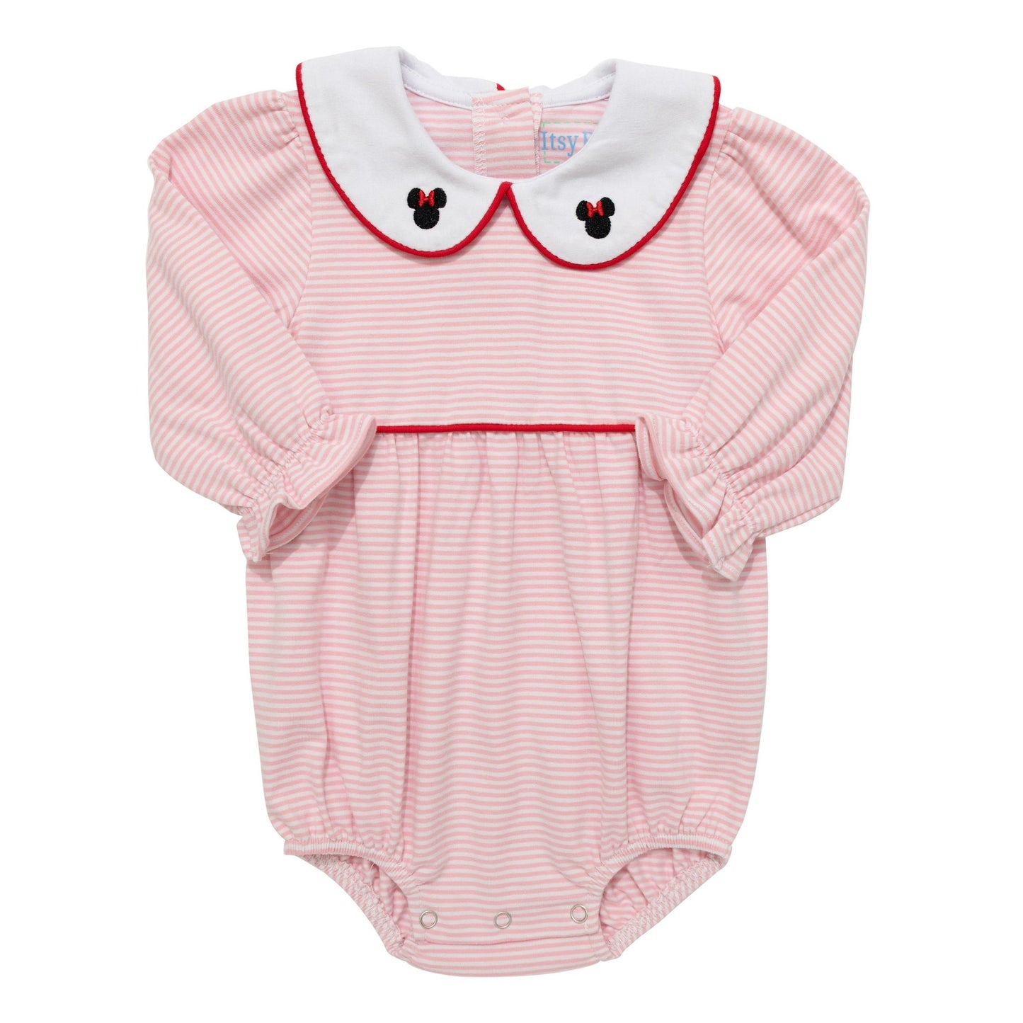 Pink Stripe LS Mouse Bubble