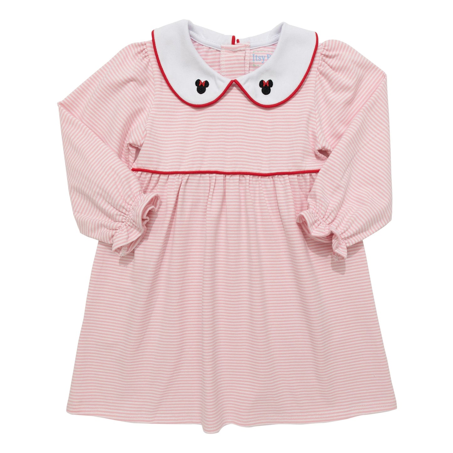 Pink Stripe LS Mouse Dress