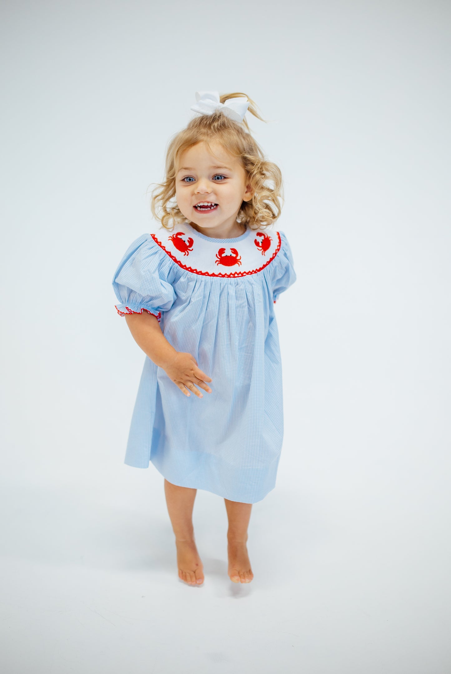 Crabby Smocked Dress