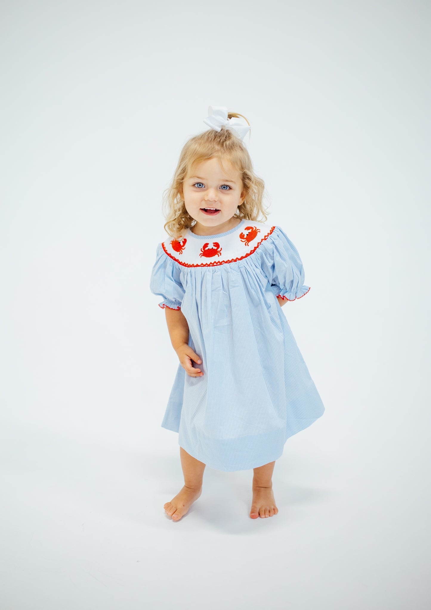 Crabby Smocked Dress