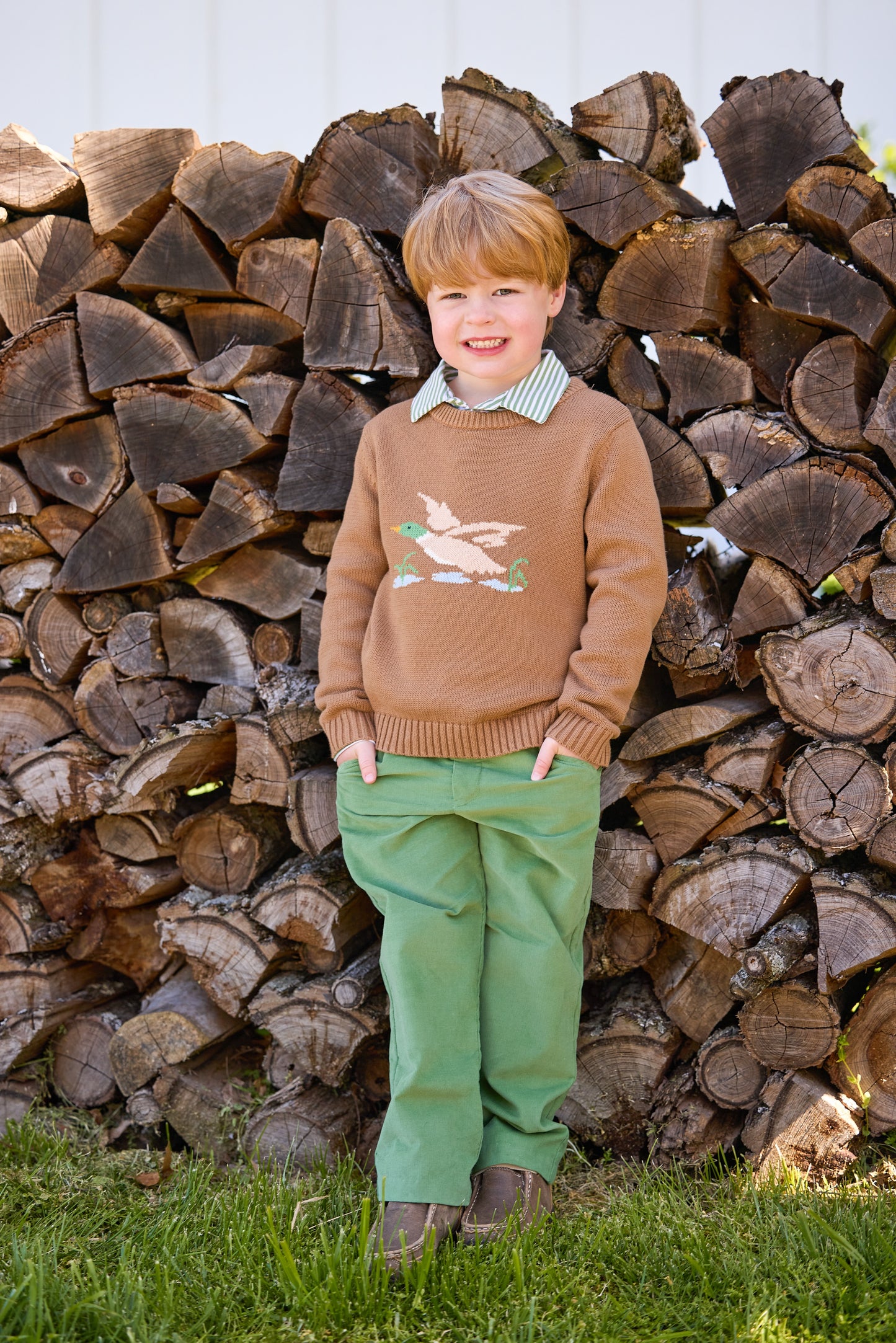 Intarsia Sweater - Flying Mallard
