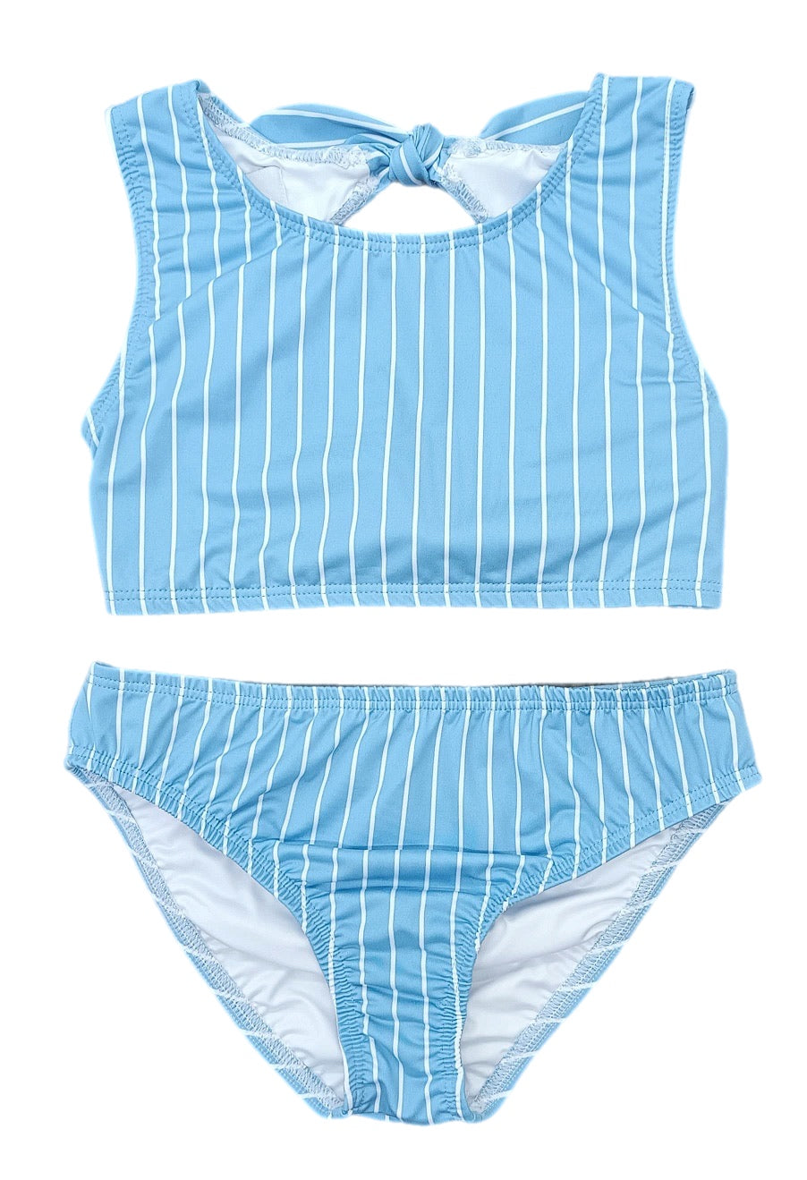 Lauryn Two Piece Swim - Blue Stripe