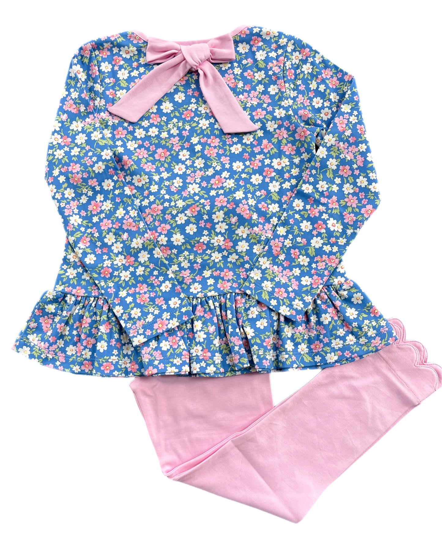 *PRE-ORDER* Peggie Peplum Legging Set - Fall Floral
