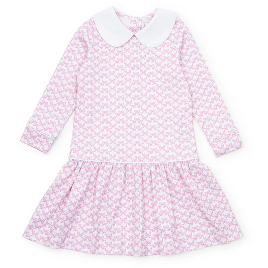 Lillian Girls' Dress - Pretty Pink Bows