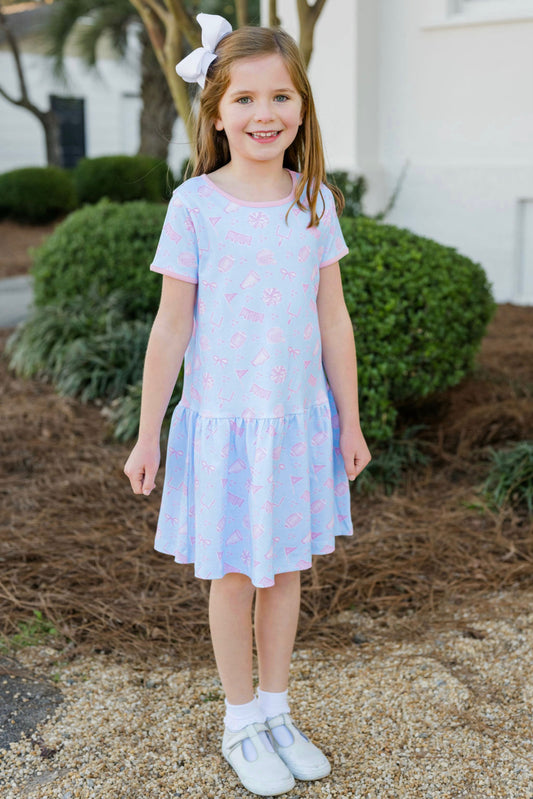 Loren Dropwaist Dress -Game On Knit