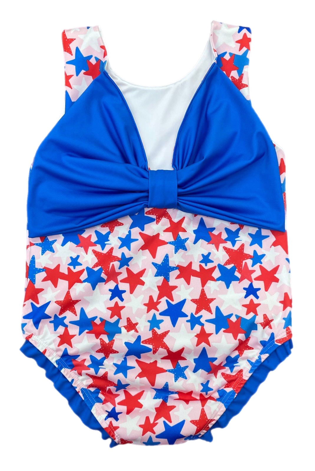 *PRE-ORDER* Lottie One Piece Bow Back Swim - Patriotic Stars