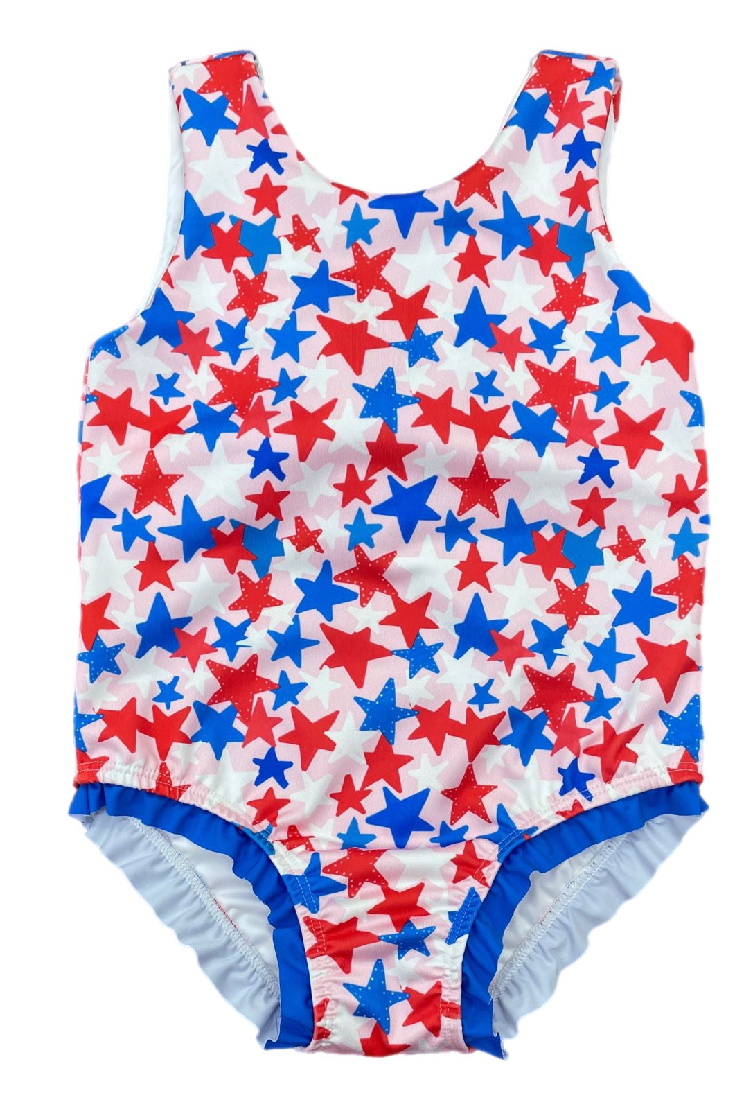 *PRE-ORDER* Lottie One Piece Bow Back Swim - Patriotic Stars