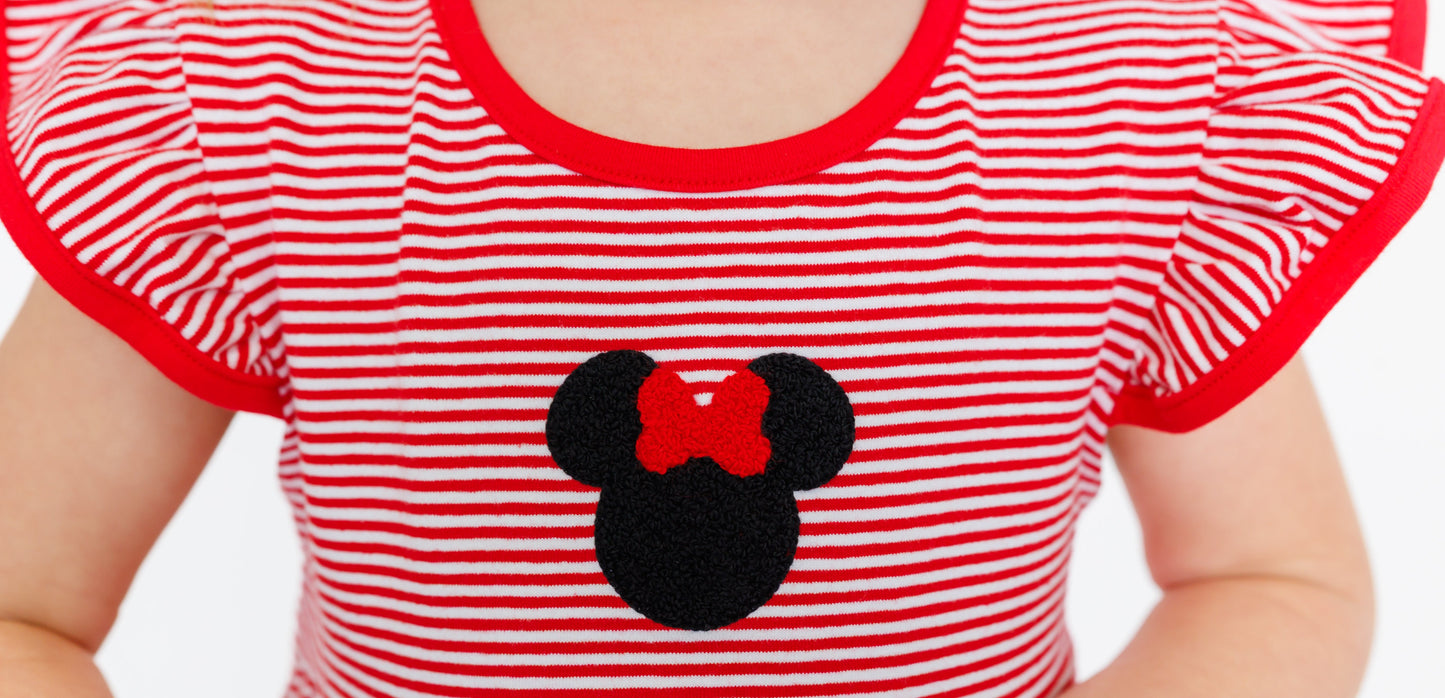 Red Stripe Mouse Dress