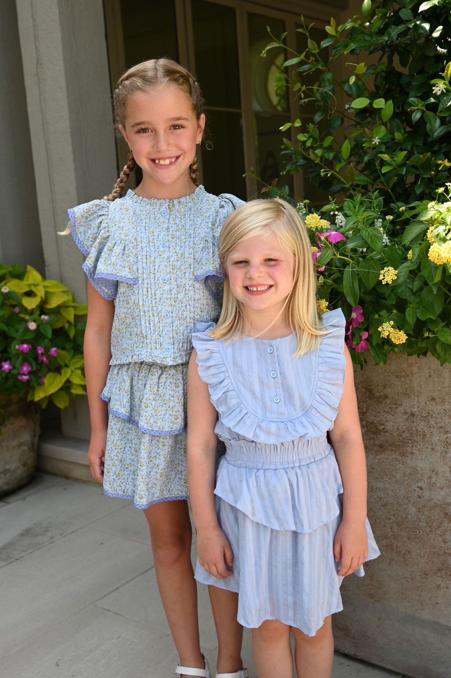 *PRE-ORDER* Jane Dress - Periwinkle/Gold