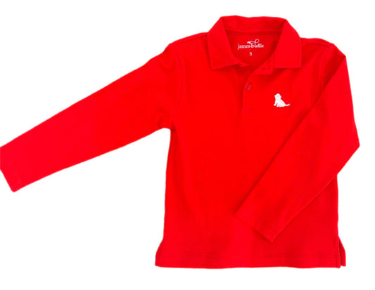 *PRE-ORDER* Patton Long Sleeve Polo - Red