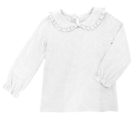 *PRE-ORDER* Peter Pan Collar Top - White